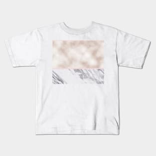 Pearl rose gold with marble Kids T-Shirt